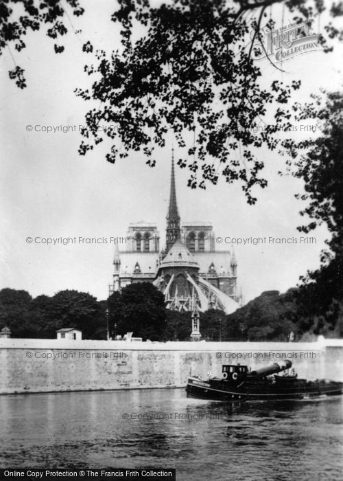 Photo of Paris, Notre Dame, From The Seine c.1930