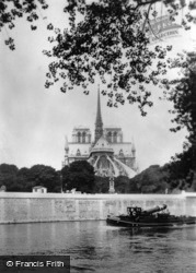 Notre-Dame, From The Seine c.1930, Paris