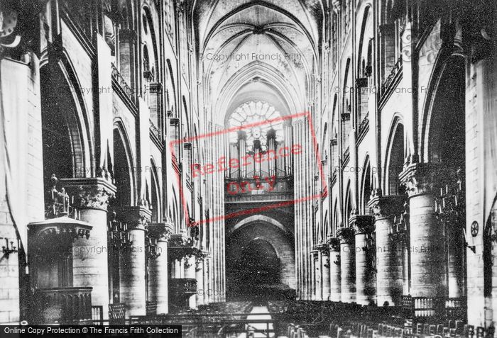 Photo of Paris, Notre Dame, Interior c.1930