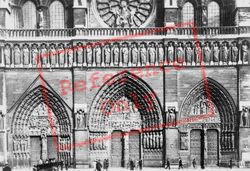 Notre-Dame, Main Entrance c.1925, Paris