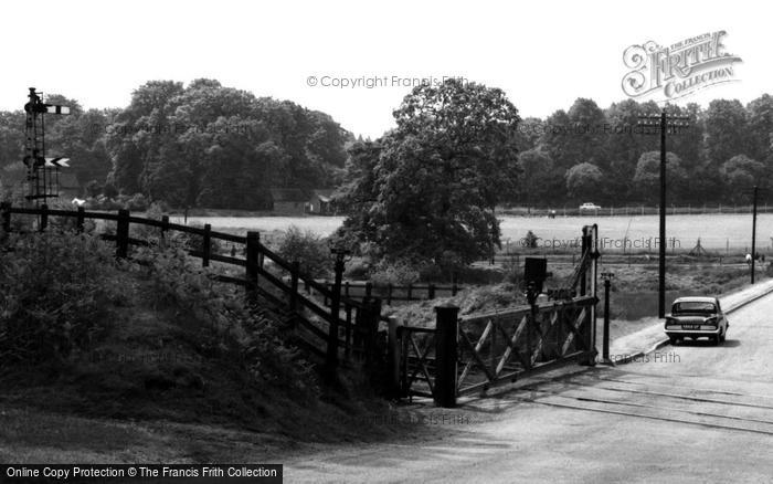 Photo of Parkend, Railway Crossing c.1965