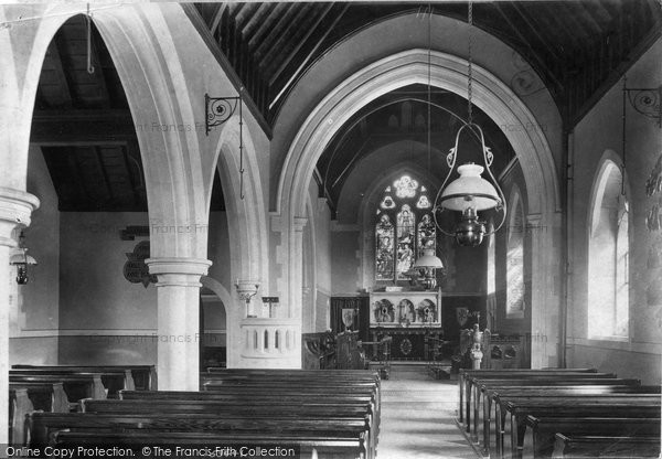 Photo of Parracombe, Church Interior 1907