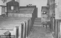 St Petreock's Church Interior c.1960, Parracombe