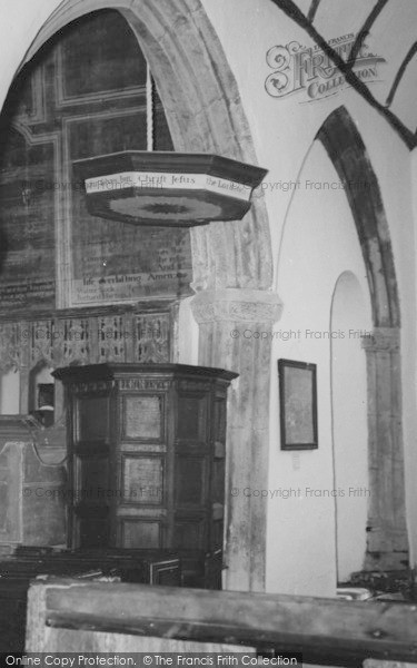 Photo of Parracombe, St Petreock's Church Interior c.1960