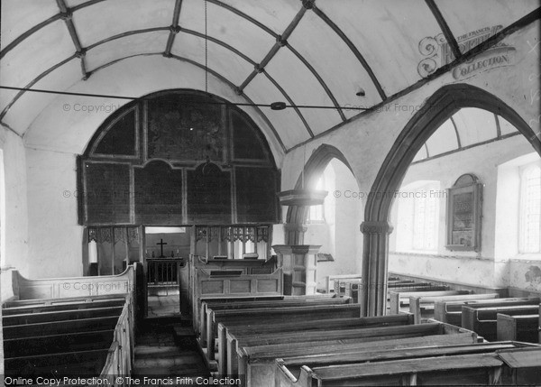 Photo of Parracombe, St Petrock's Church (10th Century), The Nave c.1950