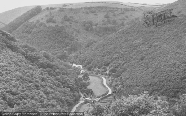 Photo of Parracombe, View From Heddon's Gate c.1955