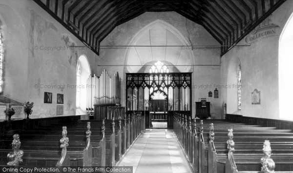 Photo of Paston, St Margaret's Church, Interior c.1965