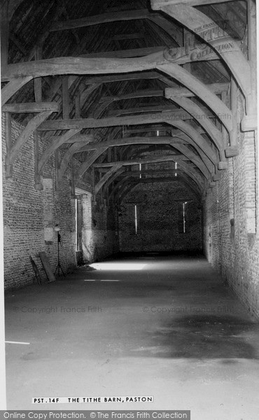 Photo of Paston, The Tithe Barn c.1965