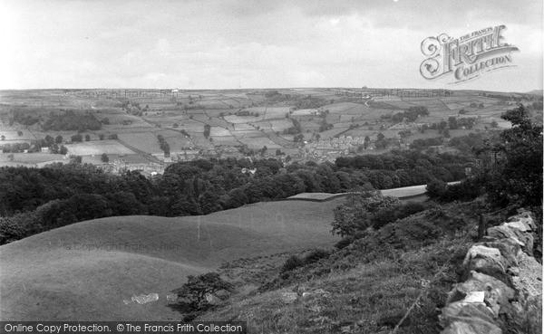 Photo of Pateley Bridge, General View From Red Brae c.1955