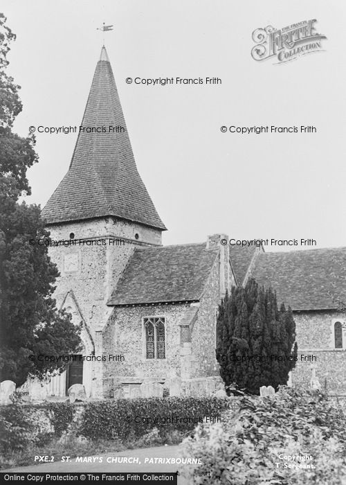 Photo of Patrixbourne, St Mary's Church c.1955
