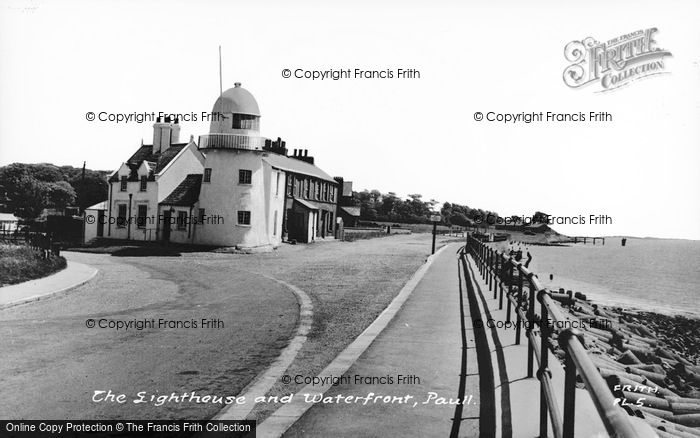 Photo of Paull, Lighthouse And Waterfront c.1955