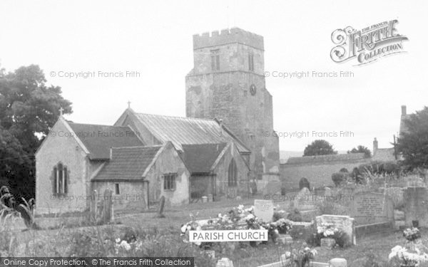 Photo of Pawlett, Parish Church c.1955