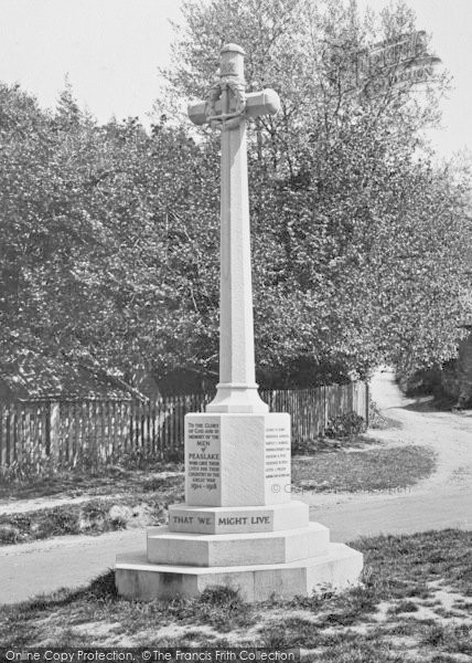 Photo of Peaslake, War Memorial 1922