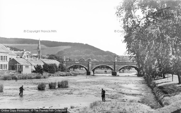 Photo of Peebles, River Tweed From The Cauld c.1935