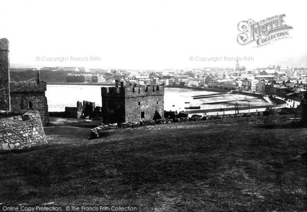 Photo of Peel, The Town From The Castle 1893