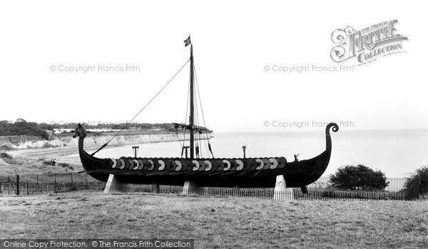 Photo of Pegwell, The Danish Viking Ship, 'hugin' c.1960