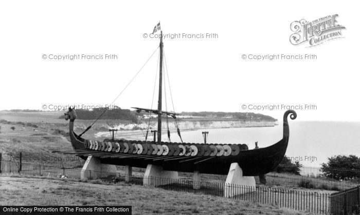 Photo of Pegwell, The Danish Viking Ship, 'hugin' c.1960