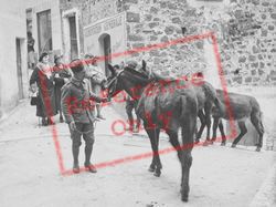 Soldier With Horse And General Store c.1939, Peille