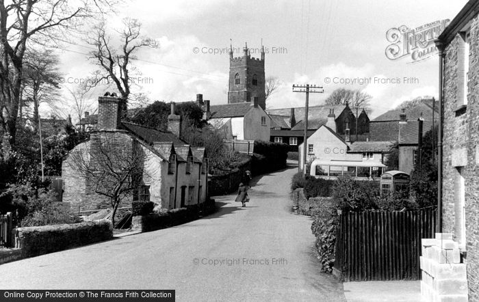 Photo of Pelynt, Parish Church Of St Nun And Village c.1955