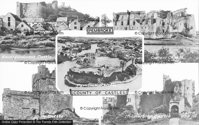 Photo of Pembroke, Castle Composite c.1955