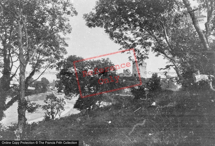Photo of Pembroke, Castle Keep Through Trees 1890