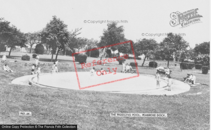 Photo of Pembroke Dock, The Paddling Pool c.1960