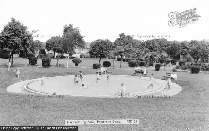 Photo of Pembroke Dock, The Paddling Pool c.1960