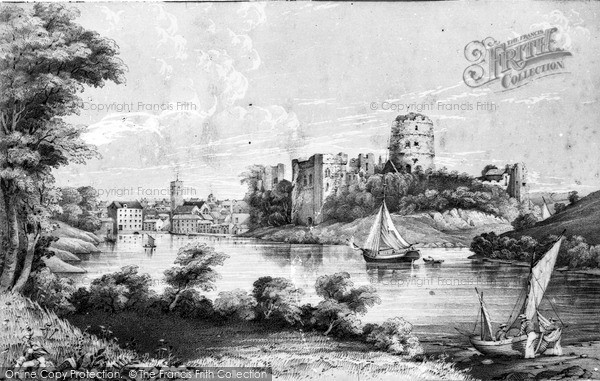 Photo of Pembroke, Old Sketch Of The Castle