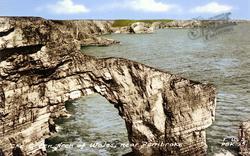 The Green Arch Of Wales c.1955, Pembroke