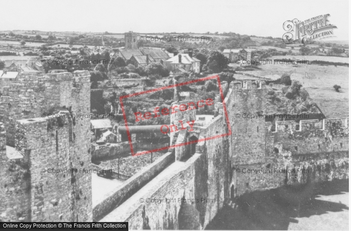 Photo of Pembroke, View From The Castle c.1955