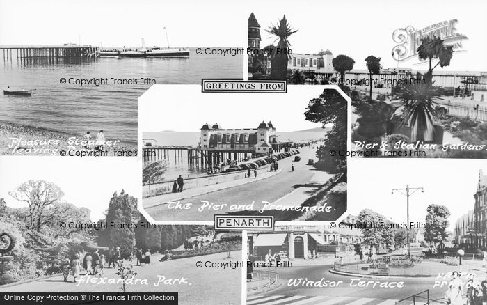 Photo of Penarth, Composite c.1955