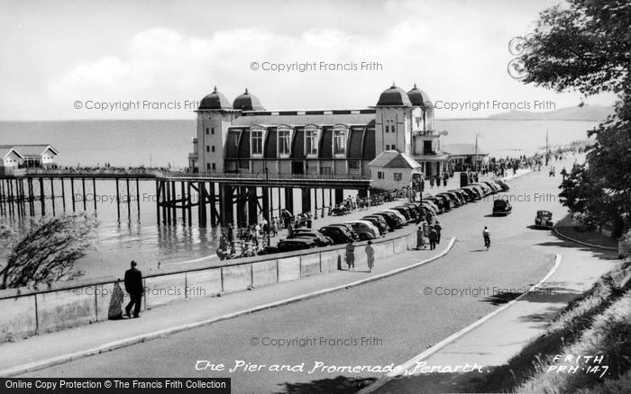 Photo of Penarth, Pier And Promenade c.1950