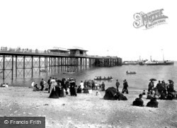 The Pier And Steamer 1896, Penarth