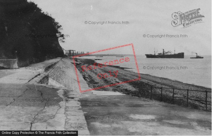 Photo of Penarth, The Sea Wall c.1950