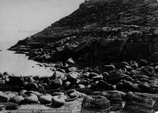 Photo of Penberth Cove, c.1864