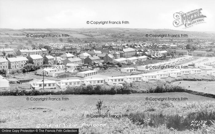 Photo of Pencoed, General View c.1955