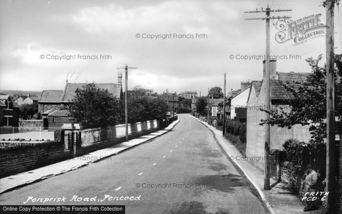 Photo of Pencoed, Penprisk Road c.1955