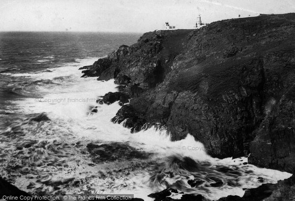 Photo of Pendeen, Cove And Lighthouse 1908 - Francis Frith