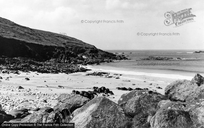 Photo of Pendeen, Portheras Beach c.1955