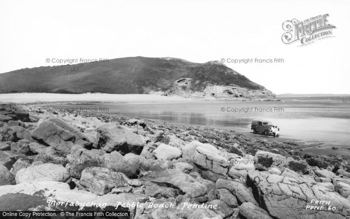 Photo of Pendine, Pebble Beach, Morfabychan c.1960