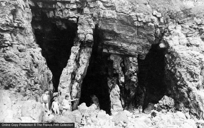 Photo of Pendine, The Rocks And Caves c.1955