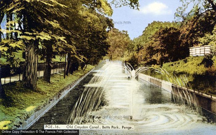Photo of Penge, Old Croydon Canal, Betts Park c.1965