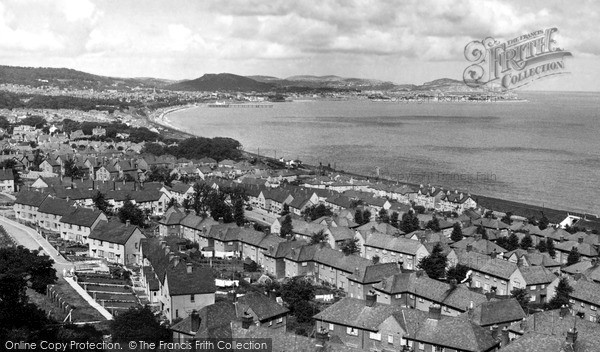 Photo of Penmaen Rhos, Colwyn Bay, From Voryn Hall c.1955