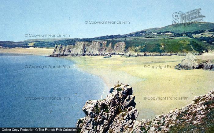 Photo of Penmaen, Three Cliffs And Pobbles Bay c.1965