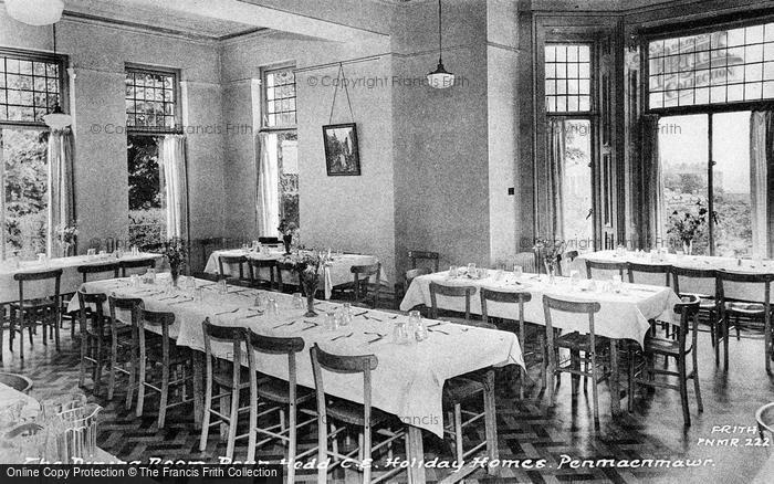 Photo of Penmaenmawr, Bryn Hedd, C Of E Holiday Home, Dining Room c.1960