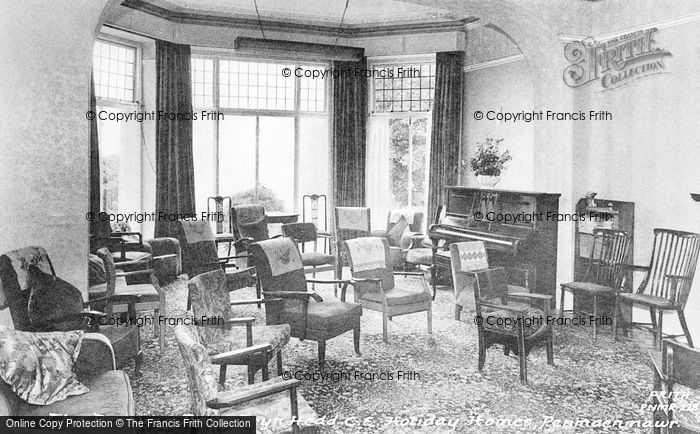 Photo of Penmaenmawr, Bryn Hedd, C Of E Holiday Home, Drawing Room c.1960