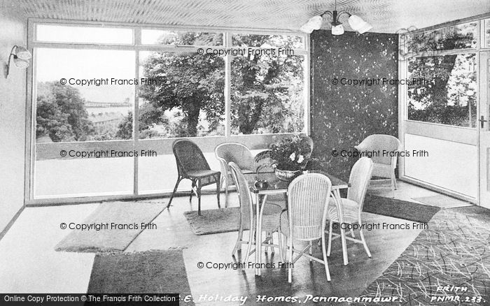 Photo of Penmaenmawr, Bryn Hedd, C Of E Holiday Home, Sun Lounge c.1960