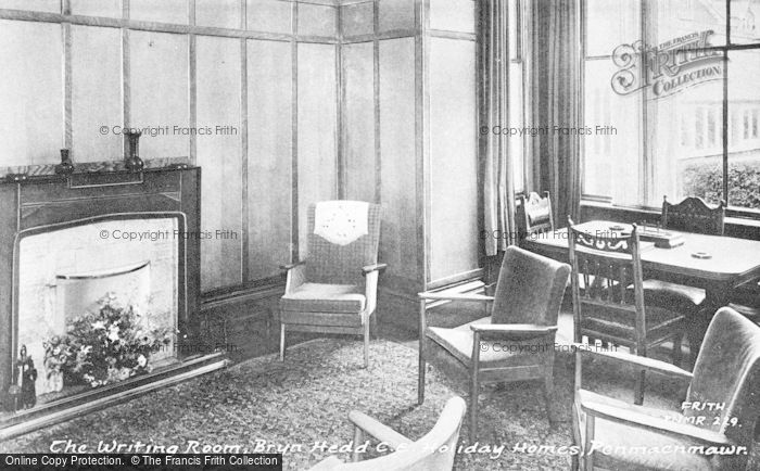 Photo of Penmaenmawr, Bryn Hedd, C Of E Holiday Home, Writing Room c.1960