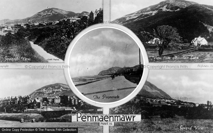 Photo of Penmaenmawr, Composite c.1930