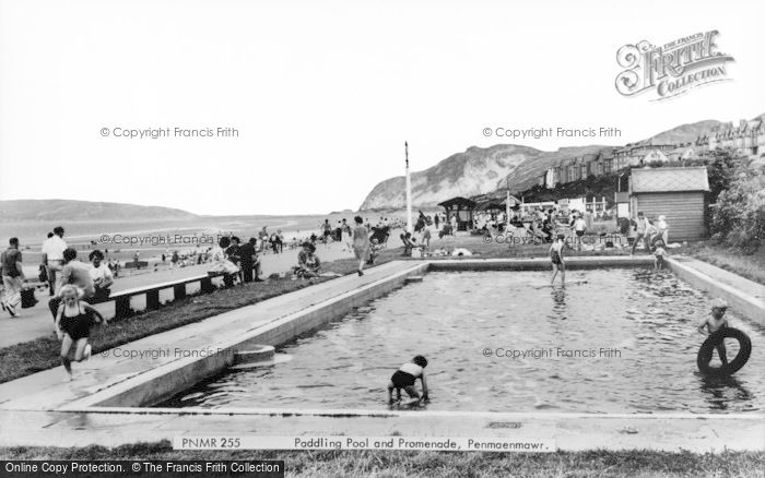 Photo of Penmaenmawr, Paddling Pool And Promenade c.1960